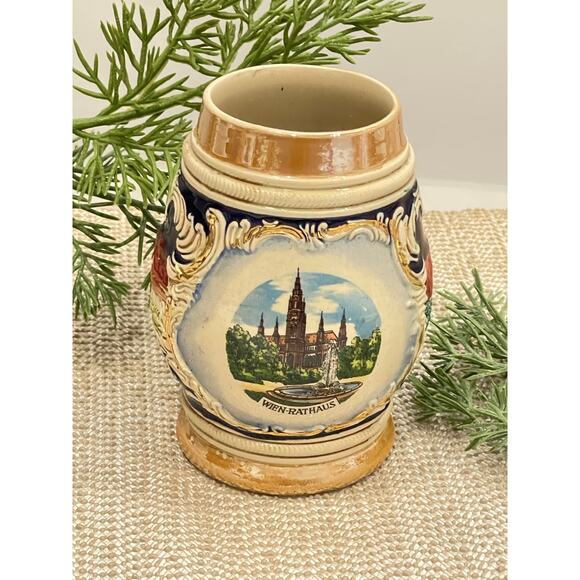 Vintage Ceramic Beer Stain Beer Mug - Picture 2 of 7